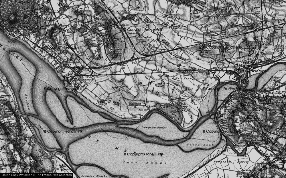 Old Map of Speke, 1896 in 1896