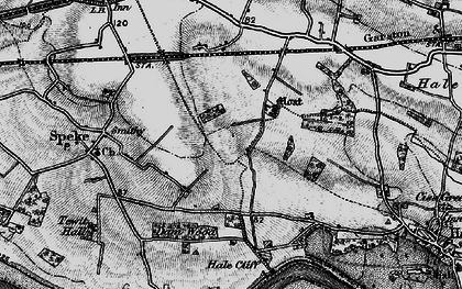 Old map of Speke in 1896
