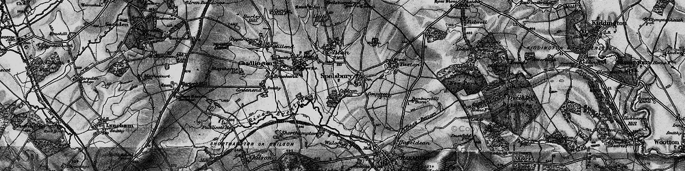 Old map of Spelsbury in 1896