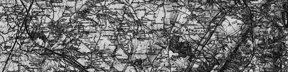 Old map of Spen Green in 1897