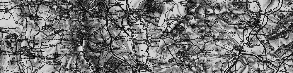 Old map of Spernall in 1898