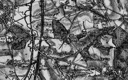 Old map of Spinkhill in 1896