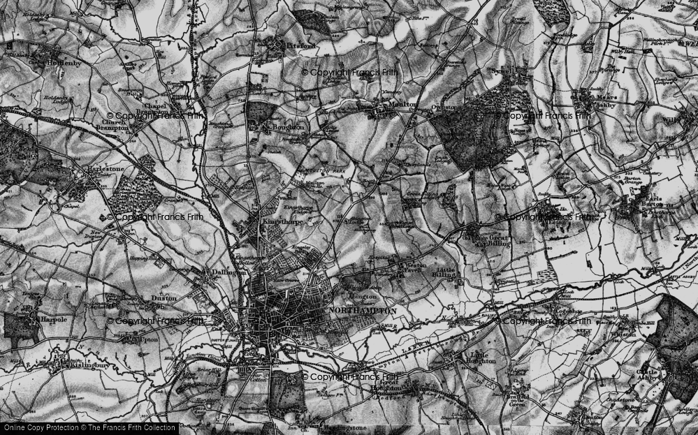 Old Map of Spinney Hill, 1898 in 1898