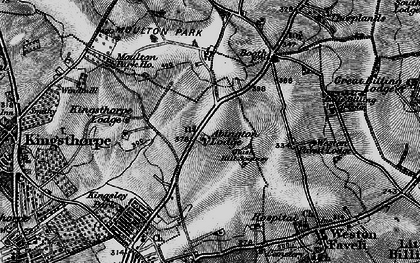Old map of Spinney Hill in 1898