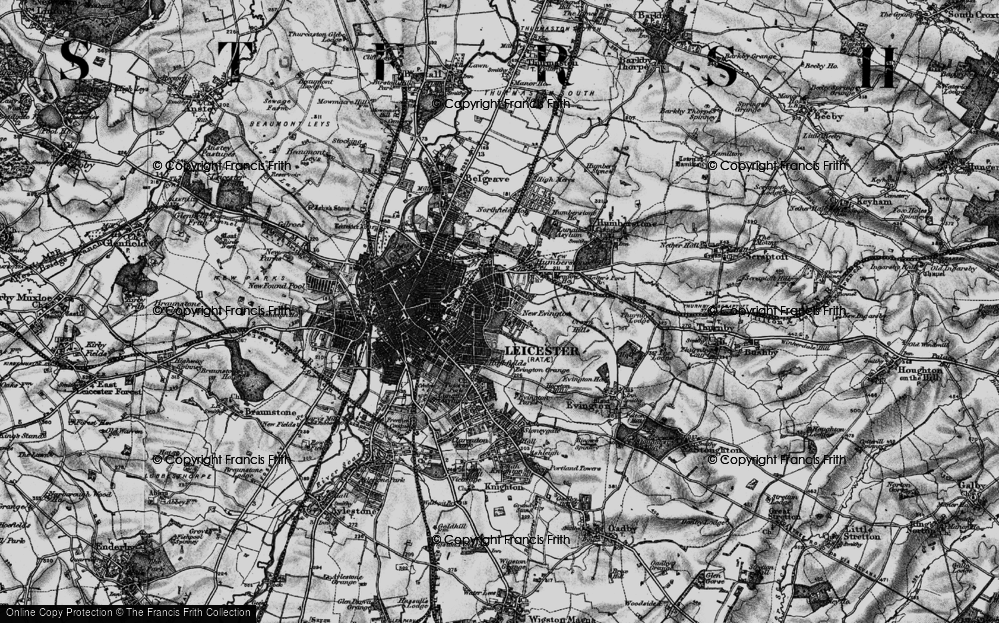 Old Map of Spinney Hills, 1899 in 1899