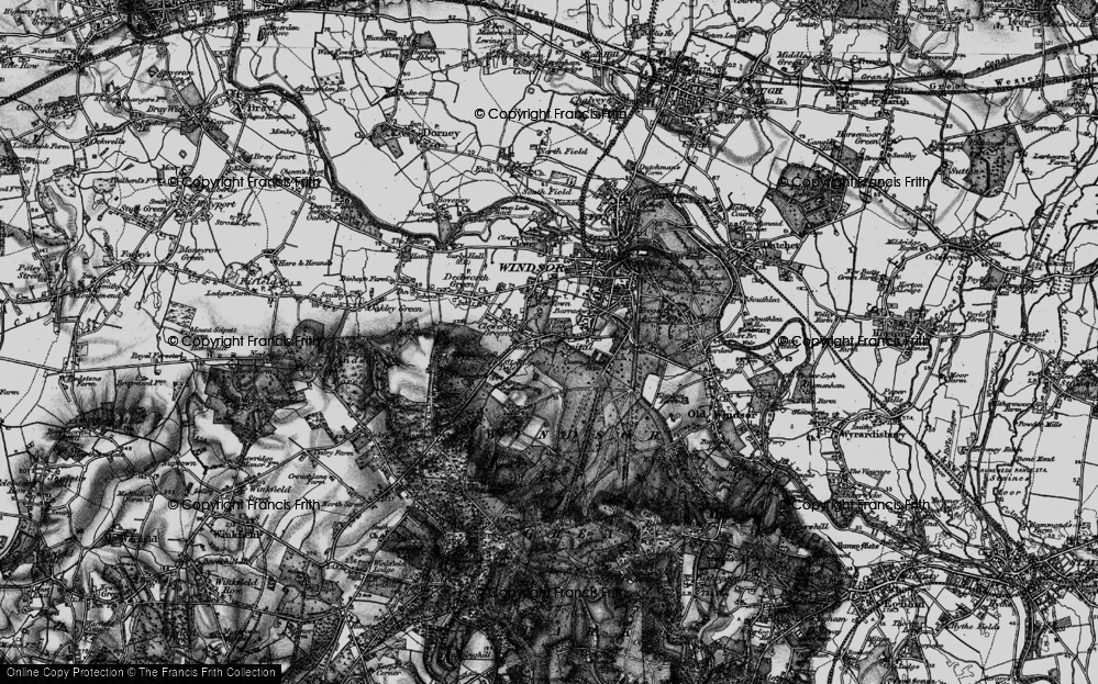 Old Map of Spital, 1896 in 1896