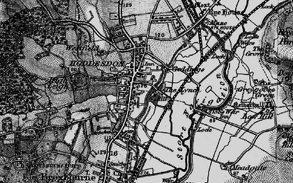 Old map of Spitalbrook in 1896