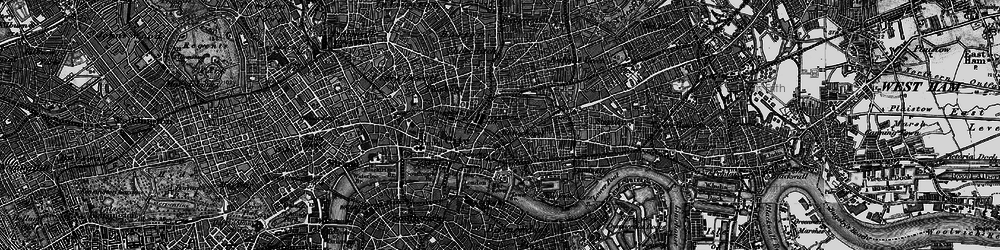 Old map of Spitalfields in 1896