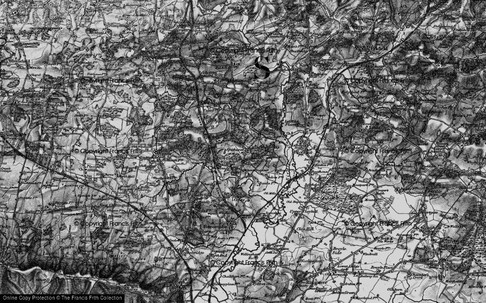 Old Map of Spithurst, 1895 in 1895