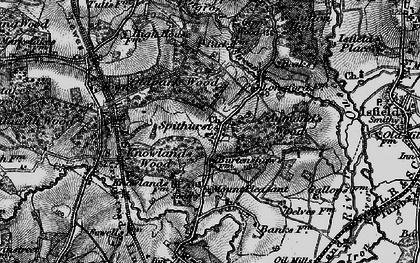 Old map of Spithurst in 1895