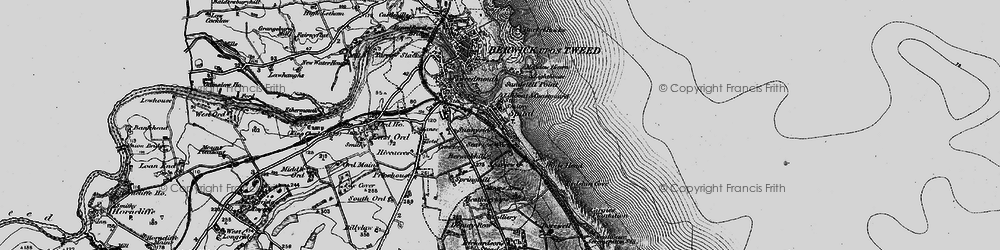 Old map of Spittal in 1897