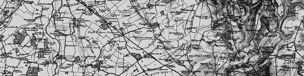 Old map of Black Dike in 1898