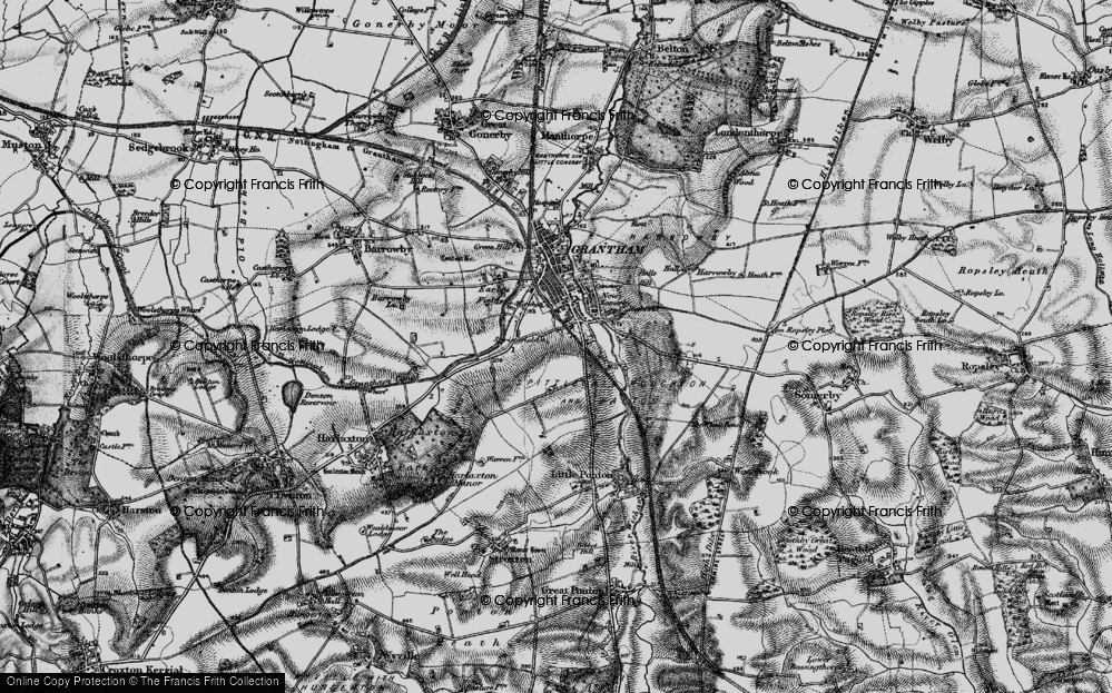 Old Map of Spittlegate, 1895 in 1895