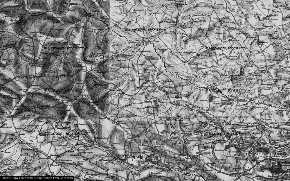 Old Map of Splatt, 1895 in 1895