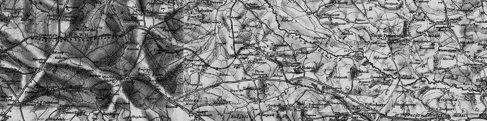 Old map of Splatt in 1895