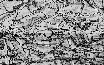 Old map of Brixton Barton in 1898