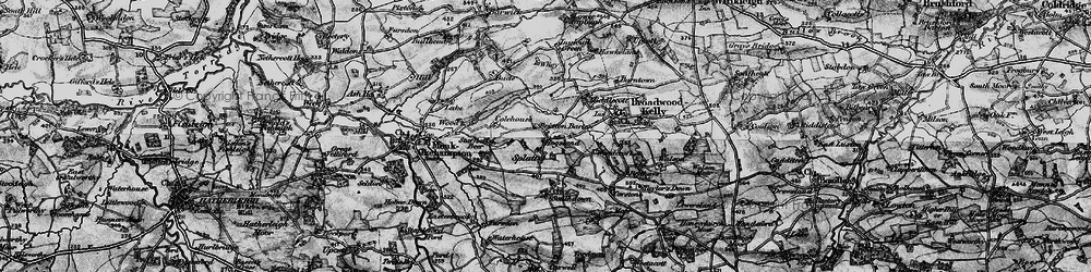 Old map of Splatt in 1898
