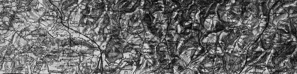 Old map of Splayne's Green in 1895