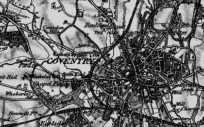 Old map of Spon End in 1899
