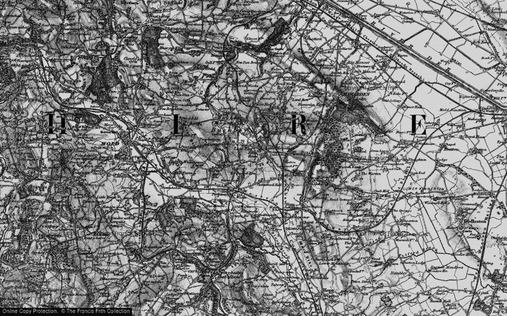 Old Map of Spon Green, 1897 in 1897