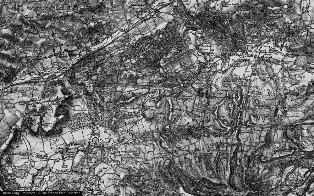 Old Map of Spreakley, 1895 in 1895
