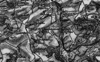 Old map of Spriddlestone in 1897