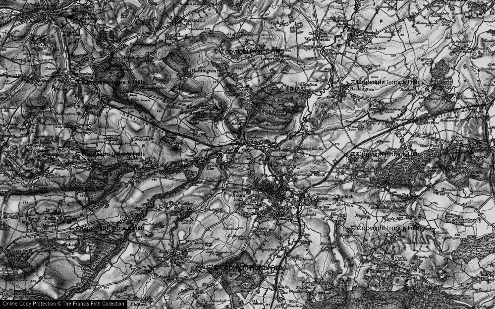 Old Map of Spring Gardens, 1898 in 1898