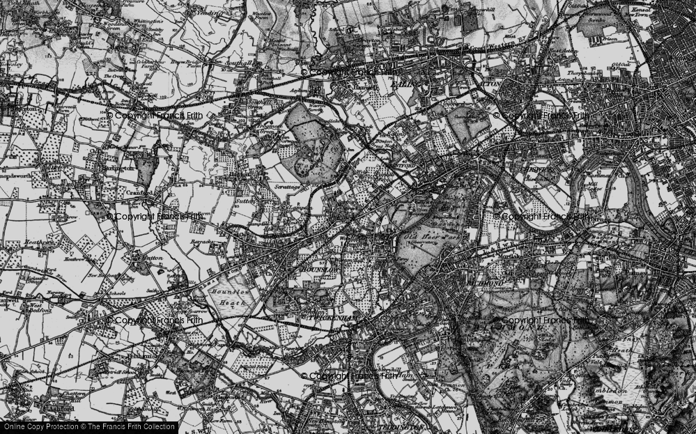 Old Map of Spring Grove, 1896 in 1896