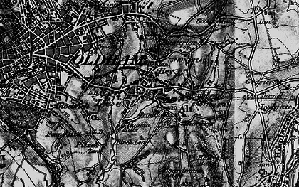Old map of Springhead in 1896