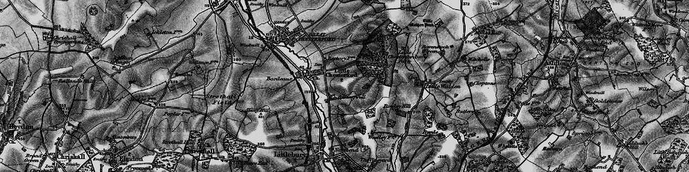 Old map of Springwell in 1895