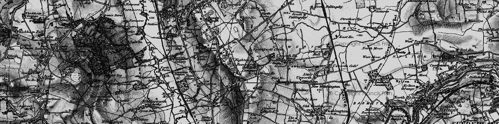 Old map of Springwell in 1898