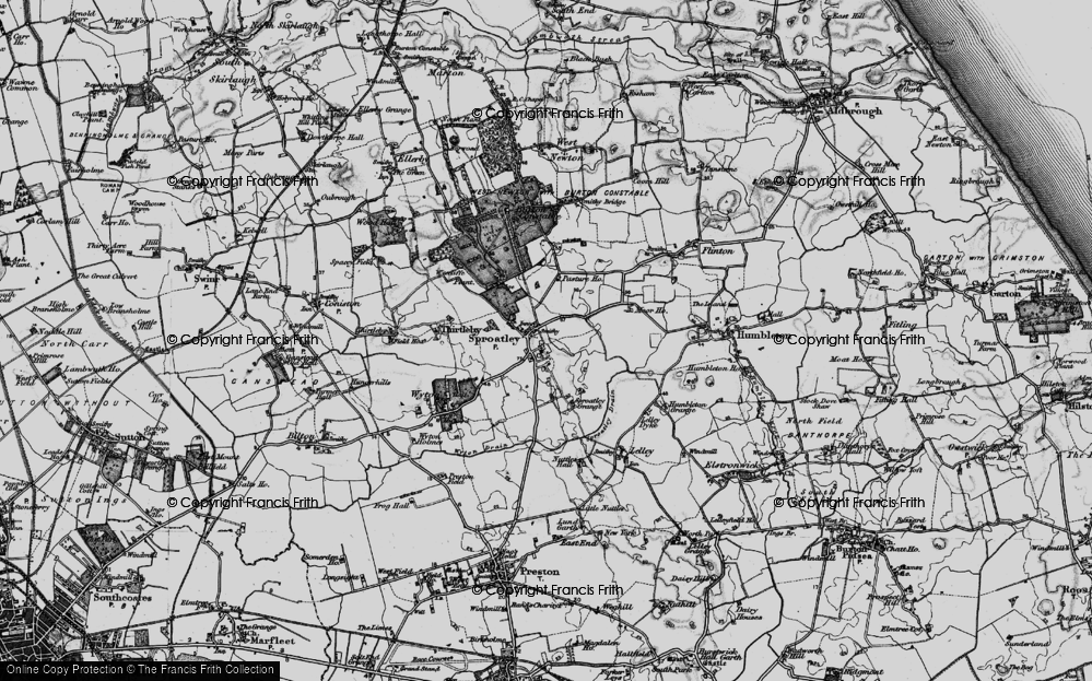 Old Map of Sproatley, 1897 in 1897