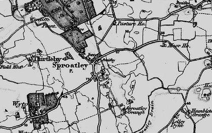 Old map of Sproatley in 1897