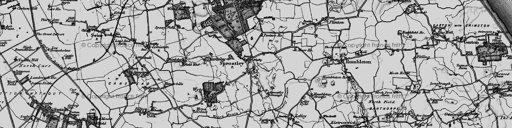 Old map of Sproatley in 1897