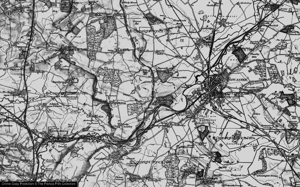Old Map of Sprotbrough, 1895 in 1895