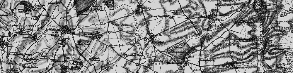 Old map of Bottom Plantation in 1899