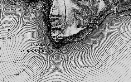 Old map of St Aldhelm's in 1897