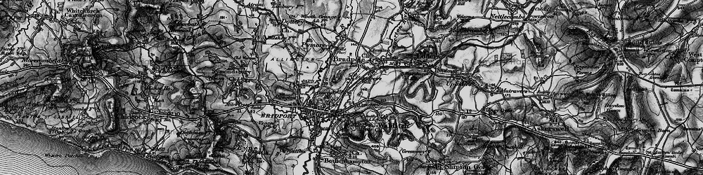 Old map of St Andrew's Well in 1897