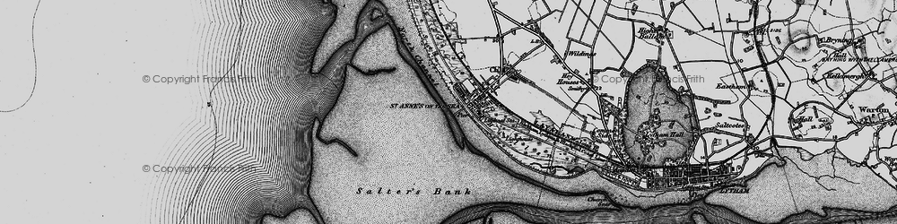 Old map of St Annes in 1896