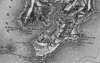 Old map of Zone Point in 1895