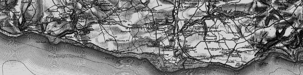 Old map of St Athan in 1897