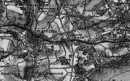 Old map of St Austell in 1895