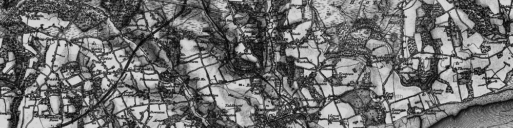 Old map of St Austins in 1895