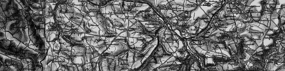Old map of St Breock in 1895