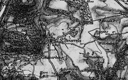Old map of St Briavels in 1897