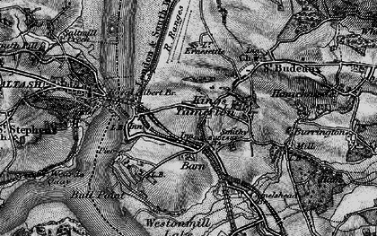 Old map of St Budeaux in 1896