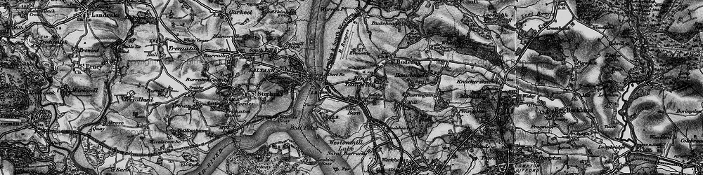 Old map of St Budeaux in 1896