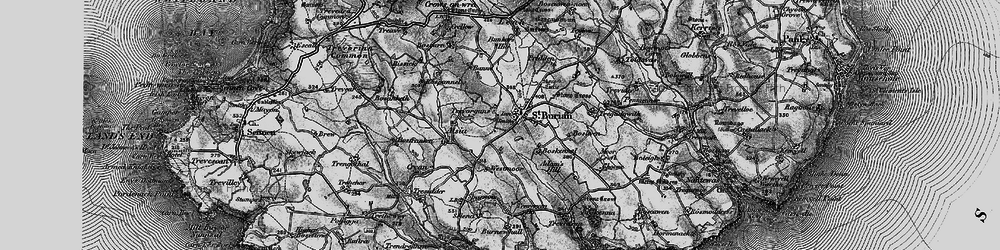 Old map of Boskennal in 1895