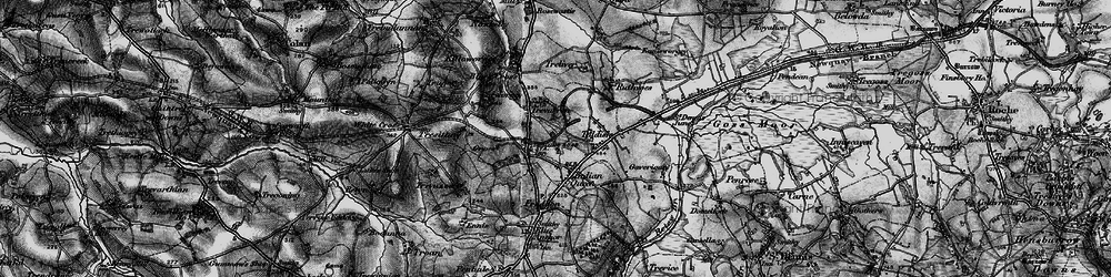 Old map of St Columb Road in 1895