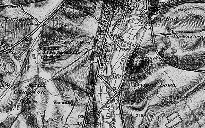 Old map of St Cross in 1895